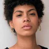 Organic Golden Earrings