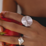 Organic Silver Ring