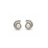 Caracol Perla Silver Earrings