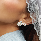 Caracol Perla Silver Earrings