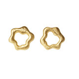 Organic Golden Star Studs