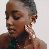 Mini Cacao Silver Earrings