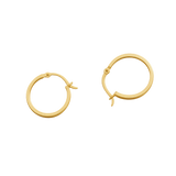 Golden Polished Hoops