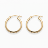 Golden Polished Hoops