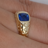 Mini Signature Ring -  Zafiro