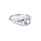 Mini Signature Ring -  Lavanda