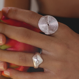 Spiral Silver Ring