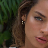 Golden Polished Hoops