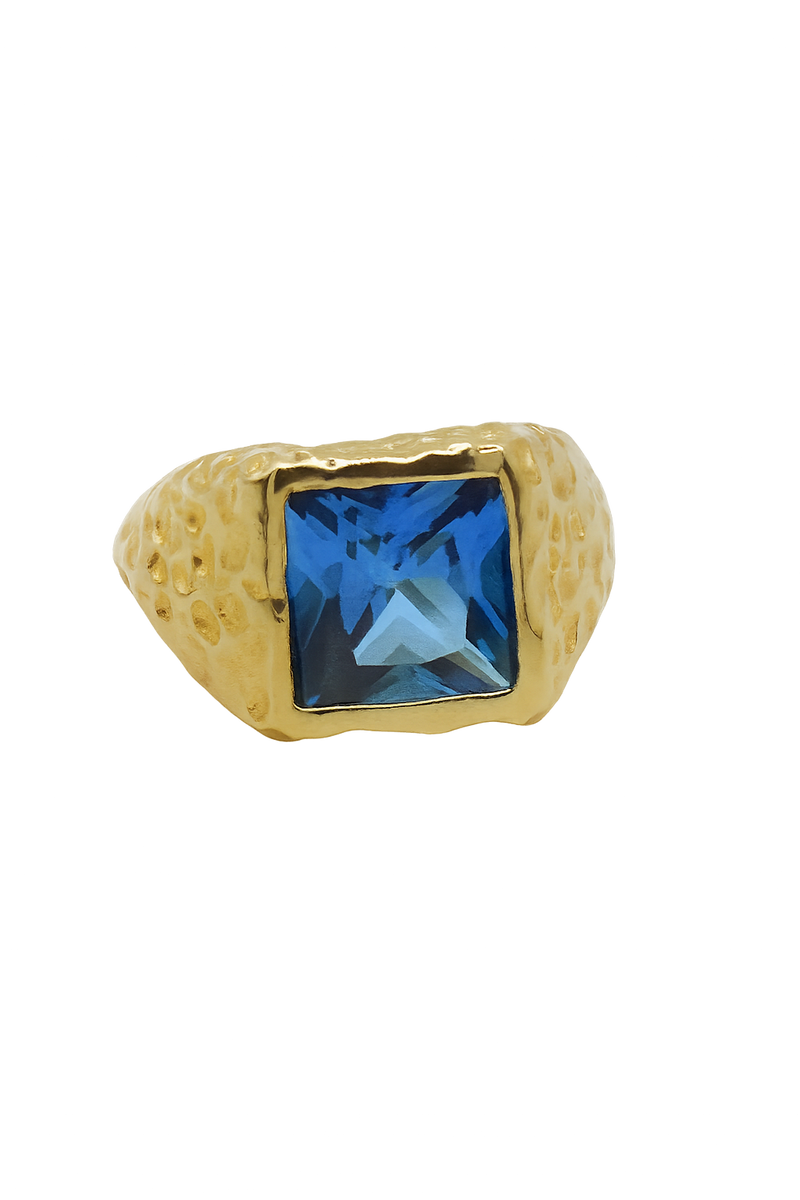 Mestiza Signature Ring - Deep Blue