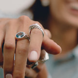 Signature Ring Ice Blue
