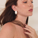Cacao Silver Earrings