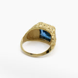 Mestiza Golden Signature Ring [Deep Blue]