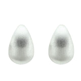 Satin Silver Bold Earrings