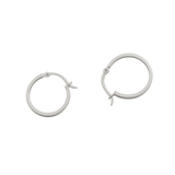Silver Polished Hoops