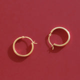 Golden Polished Hoops