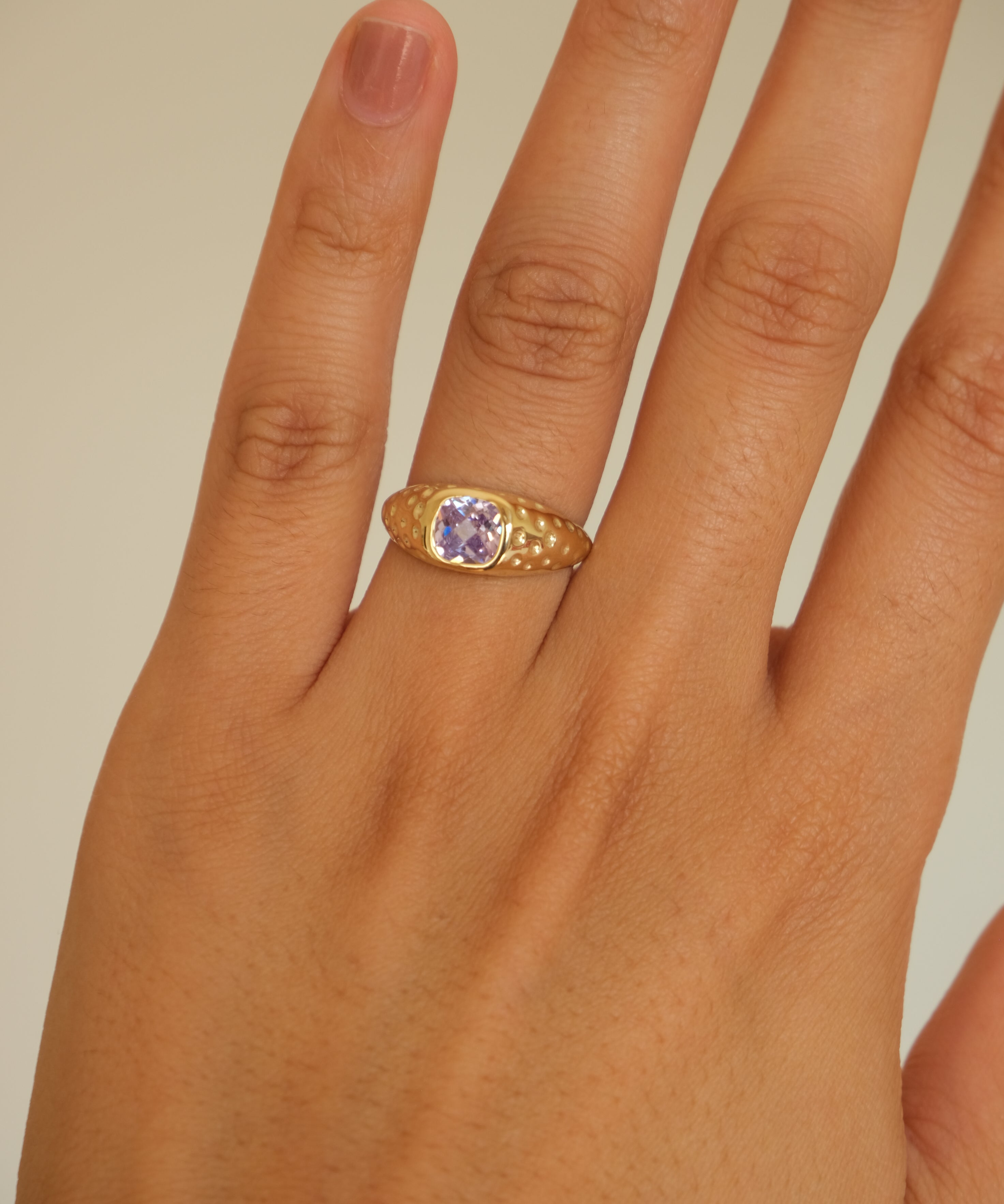 Mini Signature Ring - Lavanda