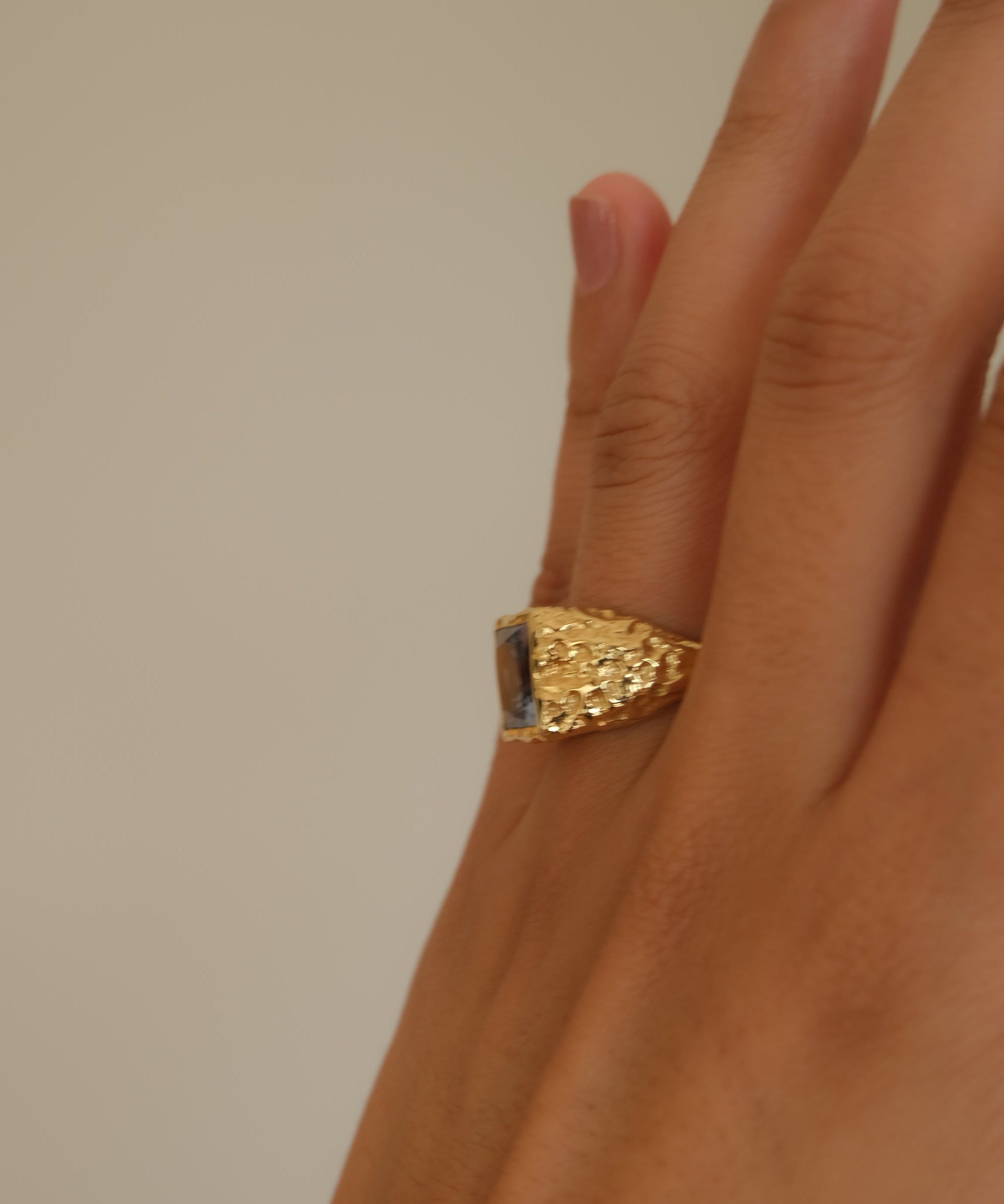 Mestiza Signature Ring - Ice Blue