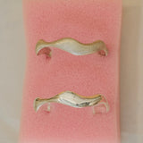 olas bangle, pulsera, gruesa, mujer, plata 925