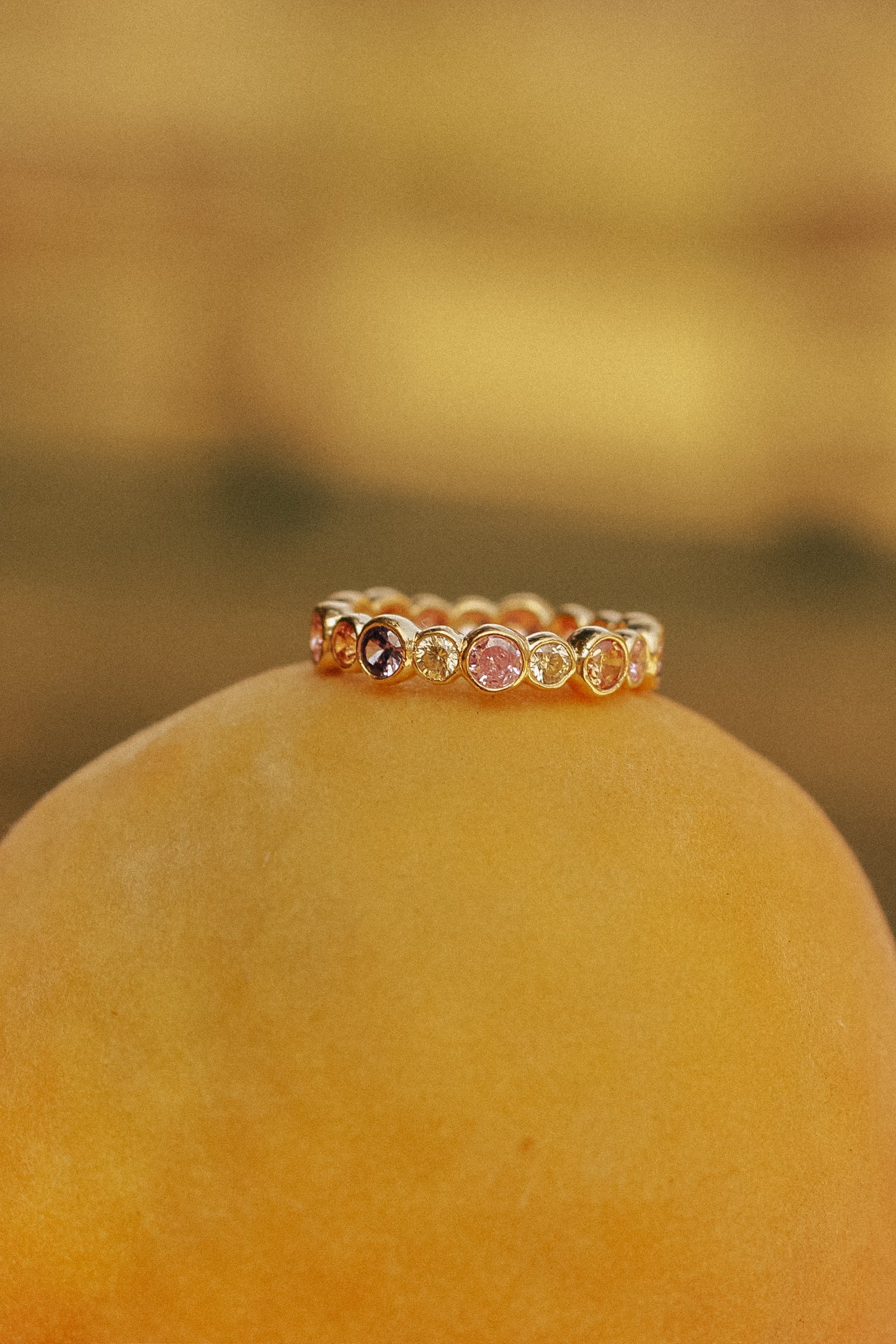 Anillo colores plata 925 lila, rosado, amarillo