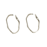 Organic Silver Earrings