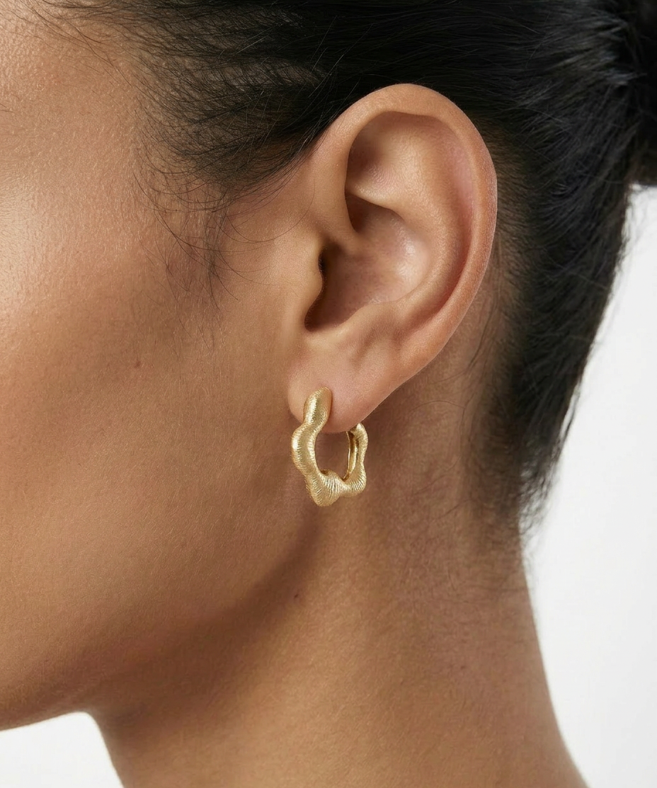 Wavy Satin Earrings